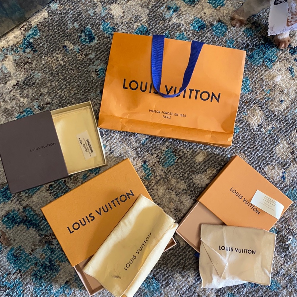 Louis Vuitton boxes with dust bags